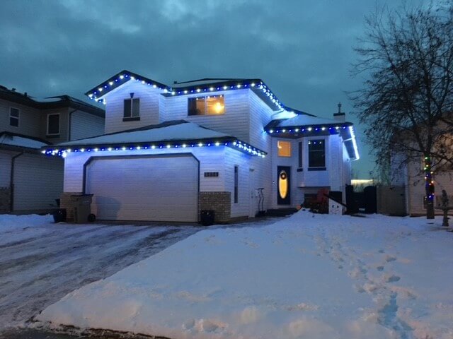 christmas light installation